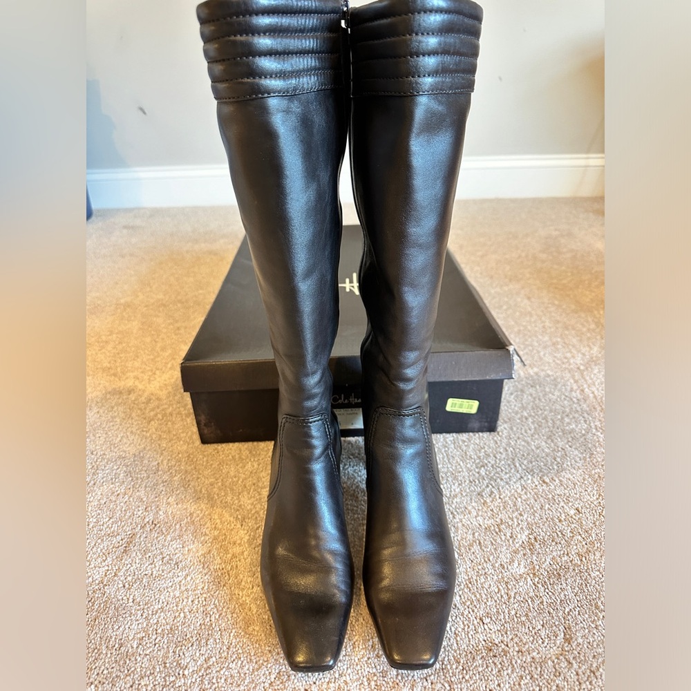 Cole Haan Janna Tall Boot Dark Chocolate Nappa